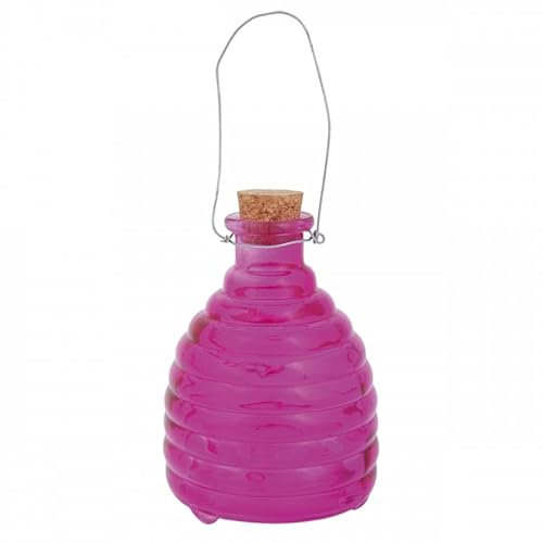 Piège à guêpes en verre colorés Rose