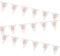 80. Geburtstags-Wimpelbanner - 2,74 m - Glitzer-Roségold-Geburtstag