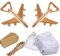 Amajoy Paquete de 25 abrebotellas de avión con bolsa de regalo transparente blanca Kraft tarjeta de escolta para bodas, baby shower, regalos de regreso para viajes, temática de fiesta