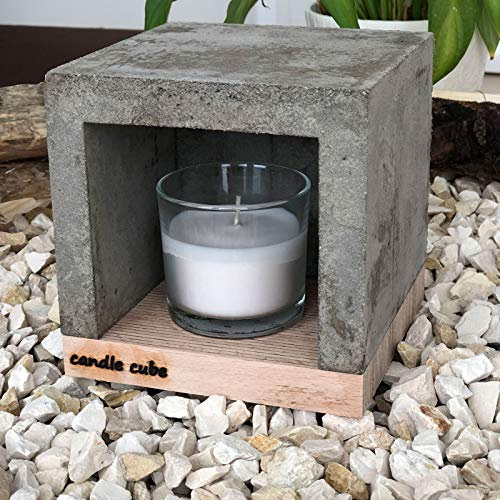 candle cube© Kleiner Teelicht Tisch-Kamin Ofen Stövchen Kerzen-Heizung Teelichtofen Heizwürfel mit Duftkerze Anti Tabacco