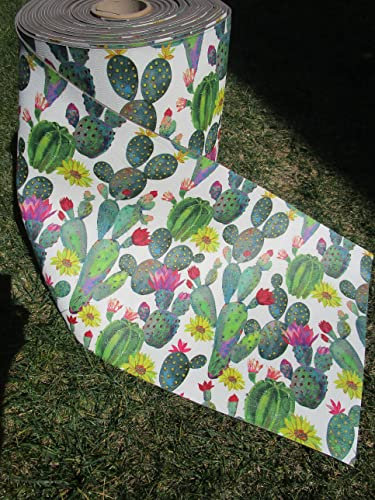PAGO POCO Tappeto Fantasia Cactus in Stampa Digitale con Fondo Gomma .Made in Italy!!!. Novita'2022!!! (50X80)