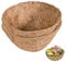 2 Pcs Hanging Basket Liner 14 Inch Outdoor Planter Liners Round Coco Fiber Liner Pre-Formed Replacement Basket Shaped Liner Natural Coconut Fiber Liner for Flower Pot Garden Vegetables Less Watering
