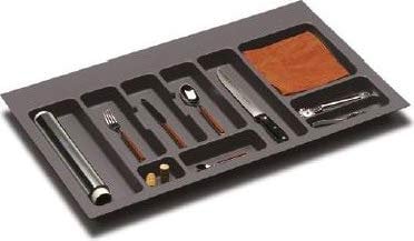 Portaposate per cassetto da cucina 90 cm colore Grigio