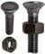 DOJA INDUSTRIAL | Tornillos Arado | PACK 20 | Tamaño: 12 x 50 mm | Tornillo Cabeza Plana | Pernos de Arados en Acero | Agricultura, Ferreteria