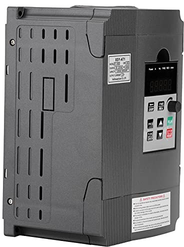 Unité de Fréquence Variable, Contrôleur de Vitesse de Variateur VFD Mini Monophasé 220 V pour Moteur AC Triphasé de 1,5 kW Variateur de Fréquence