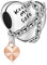 LaMenars Beschütze mich Liebe Charms 925 Silber für Frauen Familie Freundin Mutter Liebhaber Schwester Anhänger Charm Geeignet für Frauen Armbänder und Halsketten Geburtstag Muttertag Geschenk
