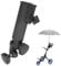 mumisuto Golf Umbrella Holder, Golf Trolley Umbrella Holder Universal Adjustable Anti-Fall Umbrella Rack Golf Accessories Plastic Golf Cart Umbrella Stand Golf Trolley Umbrella Holder