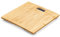 Navaris Digitale Bambus Personenwaage - mit LCD Display - 30 x 30 x 2,7cm - Personen Körperwaage digital - 180kg Kapazität - Waage Badezimmer
