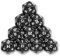10x polyedrische W20 Würfel für Rollen- und Tabletopspiele (schwarz)