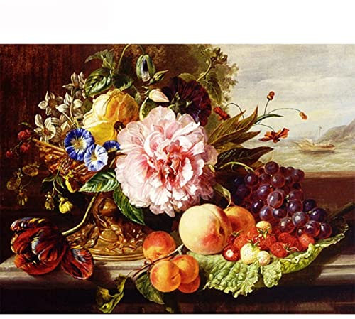 YJPZZG Kreative Puzzles 3000 Stück Blumen Holzpuzzles FüR Erwachsene Stressabbauende Unterhaltung Heimtextilien Landschaftspuzzles Fertige Größe 122×81cm