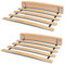 WOODRAM Rollrost 200x200 cm (2x100cm) für Bett - Hochwertiger Rolllattenrost 17 Gebogene Birkenholzlatten mit Band verbunden.Lattenroste holzlatten Klappbar Bestimmt für Feder- sowie Schaummatratzen.