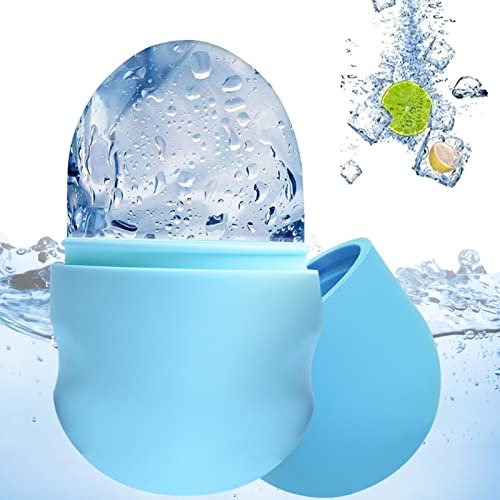 Ice Roller Gesicht, Ice Roller Face Silicone Reusable Contour Beauty Cube for Face Massage Icing, Tightening Face & Anti-Ageing Wrinkles & Soothes Skin
