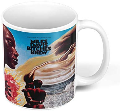 French Unicorn Keramik-Kaffeetasse, 325 ml, Miles Davis Bitches Brew Cover Artwork Album Jazz Trompete