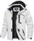 TACVASEN Herren Winter Winddichte Winterjacke Warme Fleece-Futter Ski Übergangsjacke mit Abnehmbarer Kapuze, Weiß, M