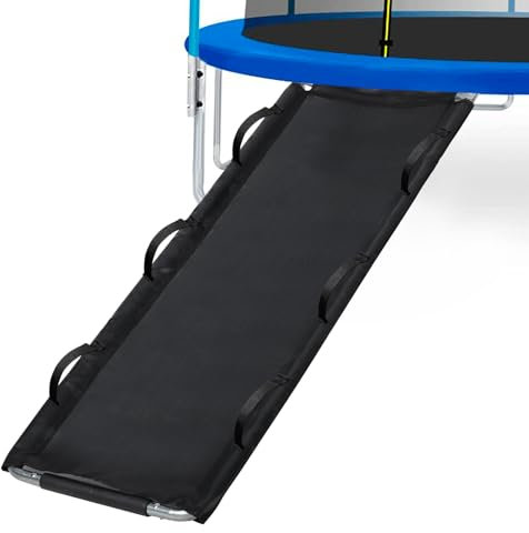 FirstE Trampoline Slide, Width 22 Inch Slide Ladder with Strong Tear Resistant Fabric, Easy to Install Universal Accessories Sturdy Bounce Slider for Climb Up, Slide Down (67 Length)