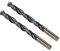 CoCud Twist Drill Bits, 11mm Cutting Edge, Titanium & Nitride Coated High Speed Steel 4341 Round Shank - (Applications: for Stainless Steel Drilling Machine), 2-Pieces
