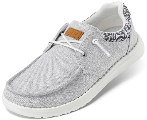 STQ Casual Shoes for Women Plantar Fasciitis Relief Lightweight Orthopedic Comfy Sneakers Light Grey US 8