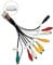 20 Pin RCA Stecker Stereo Audio Video AUX Adapterkabel für Android Autoradio RCA Kabelbaum mit Subwoofer Video IN/Out Mikrofon Port
