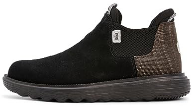 Hey Dude Branson Boot Suede, Stivaletti da Donna in Camoscio Water Repellent (Nero, 37)
