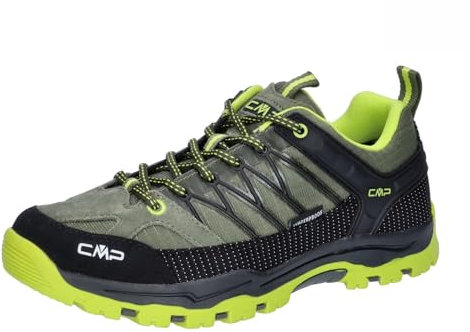 CMP Rigel Low Trekking Shoes Kids Wp Traillaufschuh, Kaki Acid, 41 EU