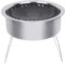 WENKA Wok à Gril Rond, Accessoire de Barbecue pour la Cuisson des légumes, des crevettes, de la Viande, Batterie de Cuisine de Camping en Plein air Double Le Confort