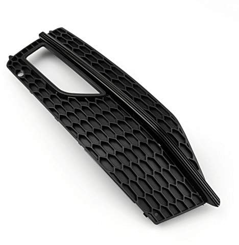 Auto Frontstoßstange Nebelscheinwerfer Lampe Links Fahrerseite Kühlergrill Abdeckung Nebelscheinwerfer Rahmen Wabengewebe Lünette Trim Schwarz Front Grill 8K0807681L für Audi A4 S4 S-line 2013-2015