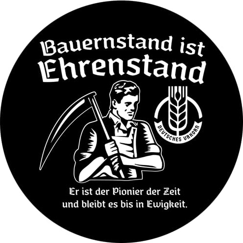 Sammys Shirt Store Bauernstand ist Ehrenstand Bauer Landwirt Aufkleber 4,5 cm