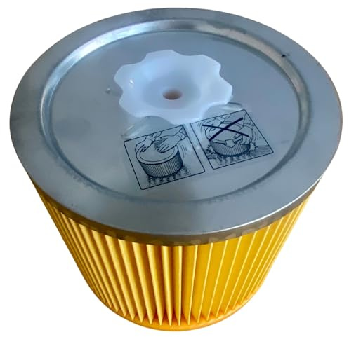 1x Premium Rundfilter für Bosch GAS 12-30 F/PAS 1000 / PAS 11-25 / PAS 11-25 F/PAS 12-50 F/PAS 850 Industriestaubsauger - Mit Boden & Verschraubung - Passgenau