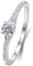 Whoiy Gold Ringe Frauen Echt Weisgold 585 Runder Schnitt Elegant 0.3ct Laborgezüchteter Diamant Damenringe Verlobungsring 14 Karat Eheringe für Damen Großer 51 (16.2)