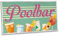 ARTFAVES® Gartenschild - Poolbar | Shabby Chic Vintage Gartendeko, Schild mit Spruch zum Thema Pool/Garten | Größe: 30 x 15 cm