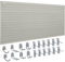 VEVOR Panel de Listones de Pared para Garaje 1220x310mm Panel de Almacenamiento de Herramientas 8PCS Capacidad de 34kg con Ganchos para Tienda Minorista, Organización de Almacenamiento de Manualidades