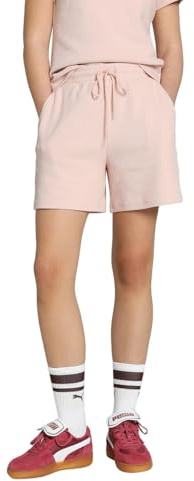 Puma Damen HER High-Waist Shorts 5 Gestrickte Shorts, Rose Quartz,