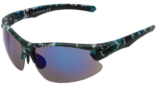 BEZLIT Unisex Sonnenbrillen Bikerbrille Sonnenbrille Damen Flieger verspiegelt Blau