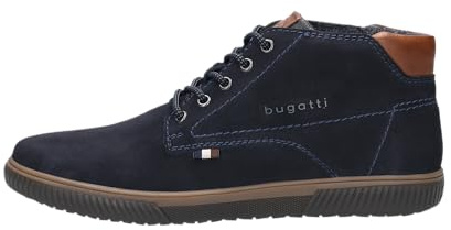 bugatti Herren Schnürstiefel, Männer Stiefel Kaltfutter, Wechselfußbett,uebergangsstiefel,uebergangsschuhe,schnürung,Dark Blue (4100),45 EU / 10.5 UK