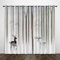 Kinder Vorhänge Schlafzimmer Tier Hirsch Pflanze Schiebegardinen Blickdichter Bedroom Children's Room Vorhang Mit Ösen Verdunkelungsgardine, Vorhänge 3D Wohnzimmer 2 X -0A1L4B2L3N1