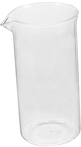 VINTORKY Press Cup Replacement Glass Beaker for Cup Coffee Maker Handle Lid and Filter Mesh for Cold Brew Juice Tea Making