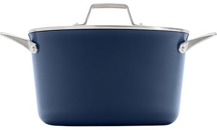 Calphalon® Premier Cocotte antiadhésive en céramique avec couvercle Bleu nuit 7 l