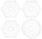 OLYCRAFT 10pcs Hexagon Fuse Beads Pegboards 5mm Clear Plastic Perler Bead Boards Fuse Beads Pegboards Plastic Bead Boards for DIY Craft
