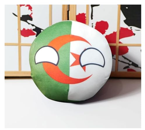 GANGKJDS 20cm,9cm Poland Ball Country Ball Albania, Bahamas, Bahrain, Belgium, Bosnia and Herzegovina, Festival Gift, Country Ball, National Flag Decorative Pendant(Algeria,20cm)