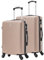 CELIMS - Valise Cabine avec Valise Moyenne Taille | Bagages Cabine + Valise Moyenne Taille | 55cm + 65cm| ABS Rigide et Légère | Cadenas Intégré | Champagne