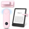 TiMOVO Remote Control Page Turner for Kindle Paperwhite Oasis Kobo eReaders, Clicker Page Turner with Wrist Strap and Power Display for iPhone iPad Android Tablet, Camera Video Remote Trigger-Pink