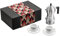 Alessi Coffee MDL02BSET - Set Composto da Caffettiera Pulcina, 2 Tazze con Sottotazza, in Fusione di alluminio, PA e Porcellana, Multicolore
