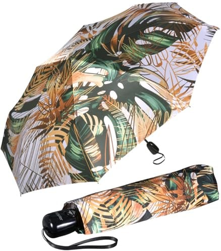 Doppler Damen Regenschirm Satin Precious - Taschenschirm Auf-Zu-Automatik