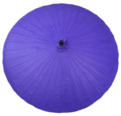 WATAOW Parasol De Terrasse Extérieur en Bois | Parasol De Jardin Rond | Parasol De Plage De Protection Solaire De 2 M | Fait Main | Cadre en Bambou | Plusieurs Couleurs(Purple)