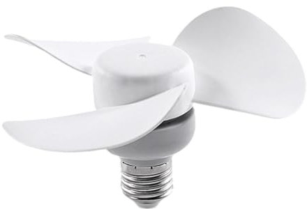 FewNvWa Ventilador de Techo E27, Modelo Mini con instalación rápida y Flujo de Aire Fuerte, Sin Manguera Ajustable, 14cm