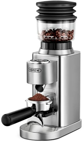 HiBREW G7 - Molinillo de café eléctrico – 48 ajustes de molienda precisos para espresso/vertido/prensa francesa, tolva de granos de gran capacidad, control de porciones y molino cónico antiestático
