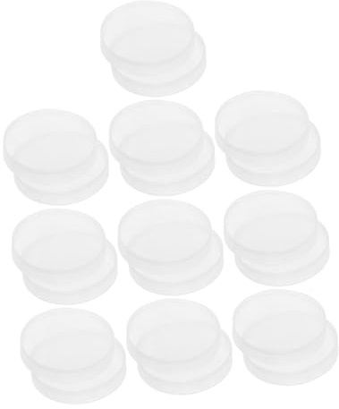 FONDOTIN 20Pcs Small Plastic Glue Dispenser Trays Compact Glue Dispensing Plates for Paper Quilling and Craft Precision Application