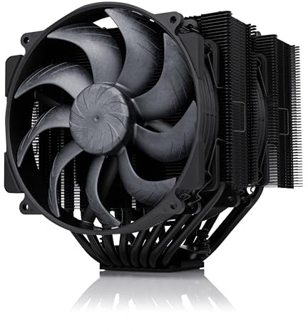 Noctua NH-D15 G2 chromax.black, Dissipatore CPU Premium Dual Tower per AMD AM5/AM4 e Intel LGA1851/LGA1700/LGA1200 (Nero) | 168 mm di altezza, raffreddamento a basso rumore, 8 heatpipe, per Intel e AMD, doppia ventola da 140 mm per appassionati