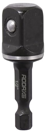 TIMCO X6 Impact Adaptor - This impact resistant quick change adaptor is for converting a 1/4” hex drive into a male 1/2” socket adaptor - 1/2 x 50