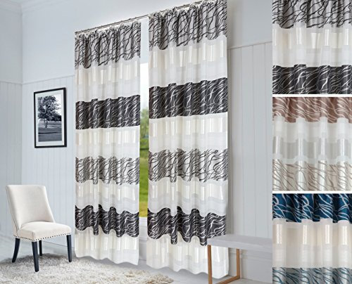 SUNWORLD Vorhang nach Maß Trondheim, Gardinen nach Maß, Gardine maßgeschneidert, Kräuselband, Schlaufen, Maßanfertigung von 70cm bis 330cm Höhe, Silbergrau (155cm)